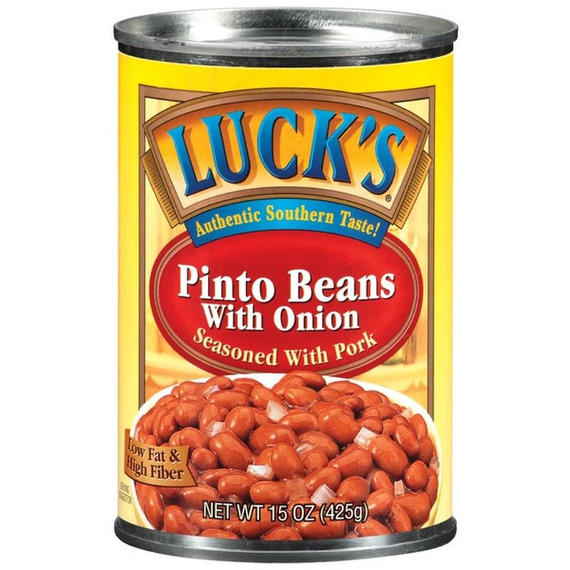Luck's Pinto Beans With Onion Seasoned with Pork (15 oz) Instacart