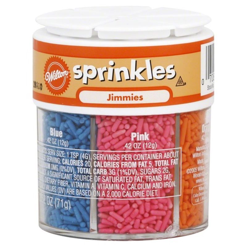 Wilton Sprinkles, 6Cell, Jimmies (2.52 oz) Instacart