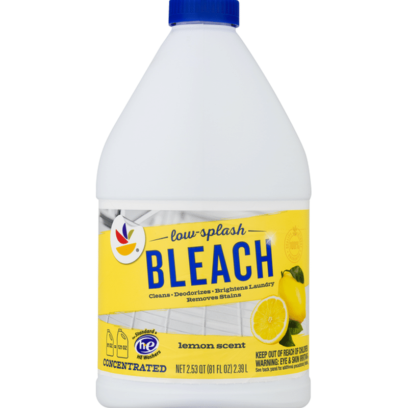Ahold Bleach, Lemon Scent, Concentrated, LowSplash (81 oz) Instacart