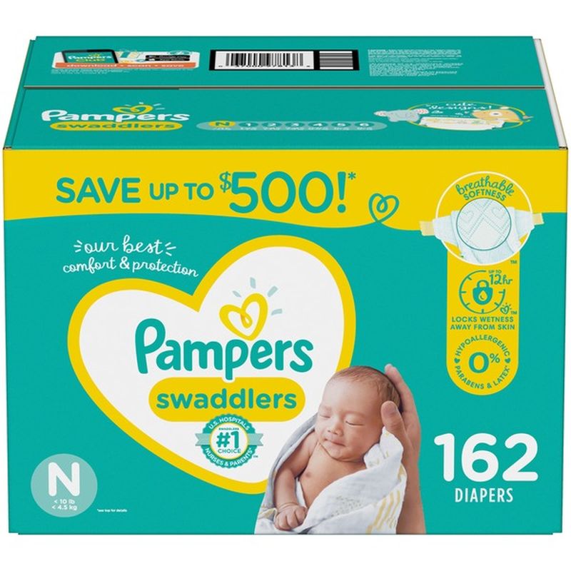 pampers swaddlers newborn 162