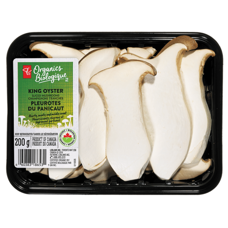 President's Choice Organic Sliced King Oyster Mushrooms