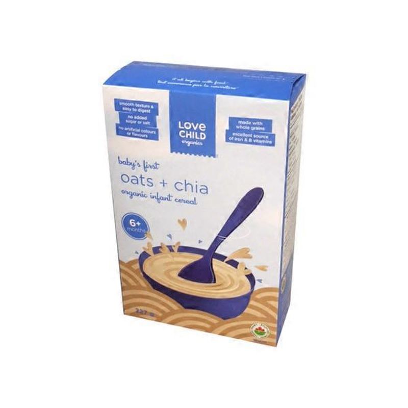 love child organics oats & chia infant cereal