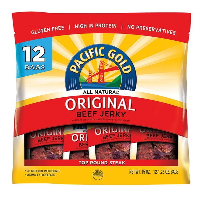 Pacific Gold Original Beef Jerky (1.25 oz) Instacart