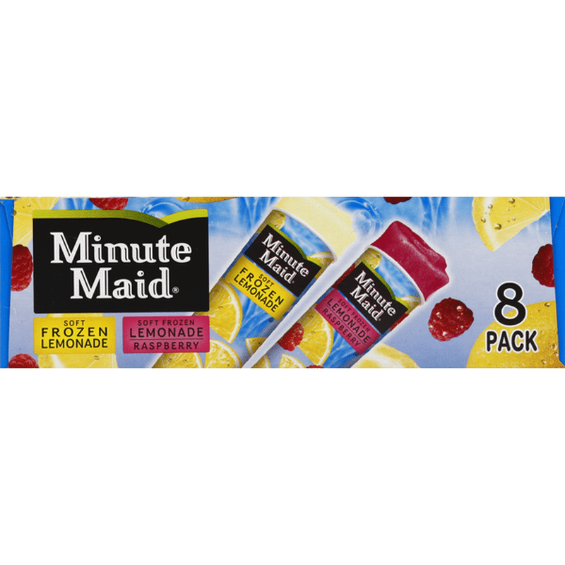 Minute Maid Frozen Lemonade Soft Lemonaderaspberry Lemonade Squeeze Tubes 8 Pack 8 Each 9303