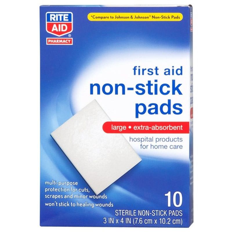 Rite Aid Non-Adherent Pads, 10 pads (0.0381 100) - Instacart