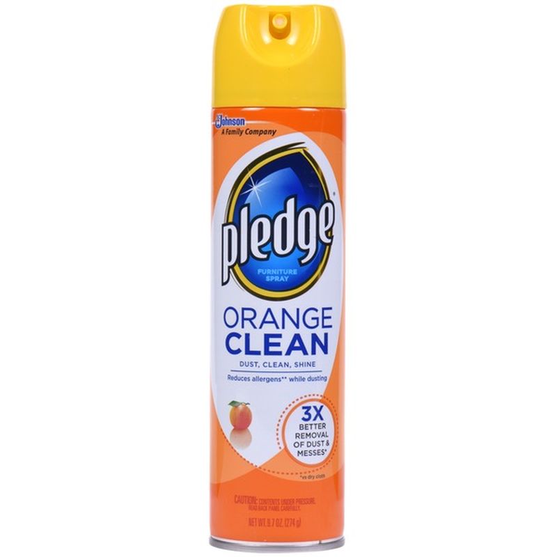 Pledge Furniture Spray, Orange, Beautify It (9.7 oz) from County Market Instacart