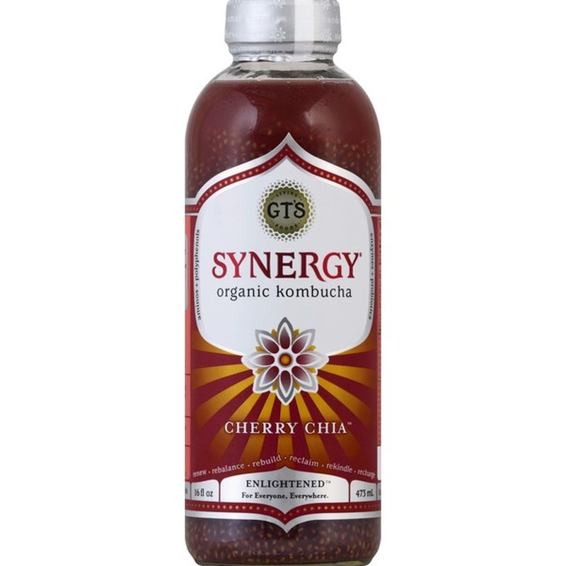 GTs Kombucha, Organic, Cherry Chia (16 oz) Instacart