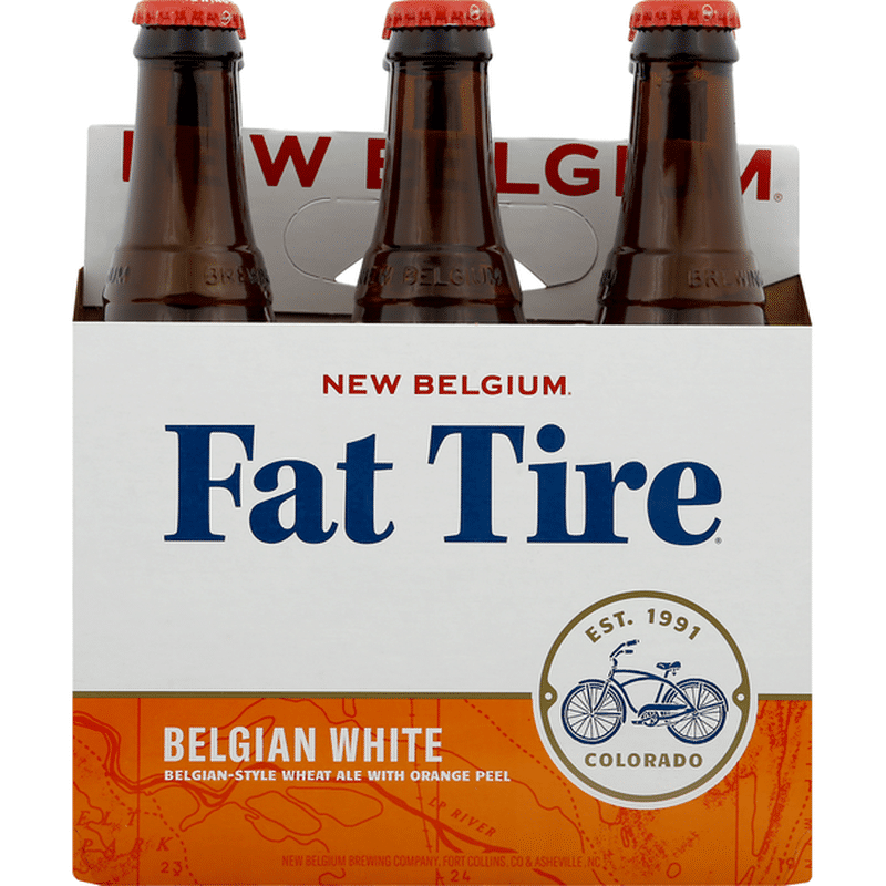 Fat Tire Belgian Style White Ale Beer, Belgian White (12 fl oz) Instacart