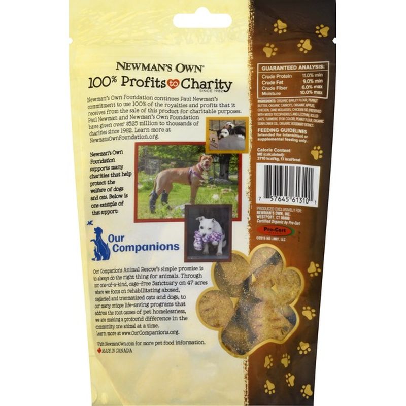 newman's peanut butter dog treats