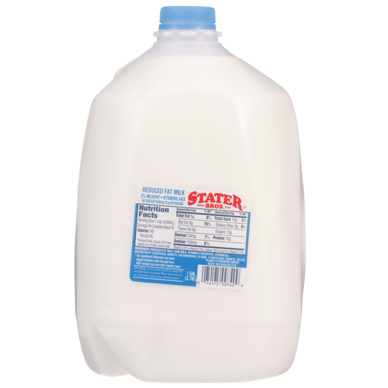 Stater Bros 2 Reduced Fat Milk (1 gal) from Stater Bros. Instacart