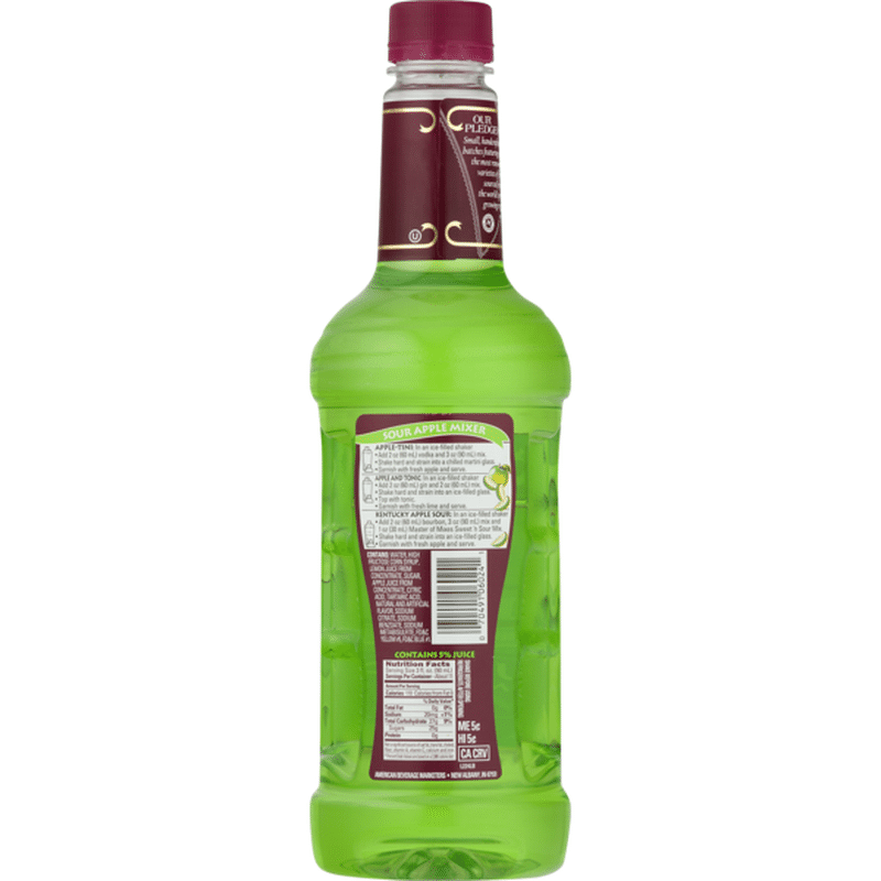 Master of Mixes Mixer, Sour Apple Martini (33.8 oz) Instacart