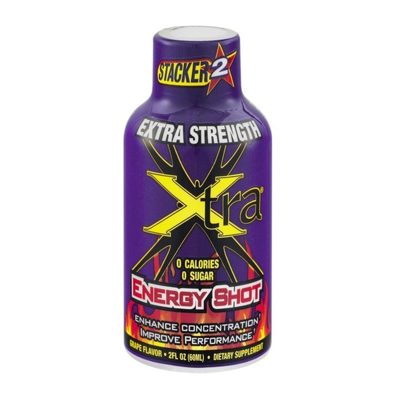 Stacker 2 Extra Strength Energy Shot Xtra Grape (2 fl oz) Instacart