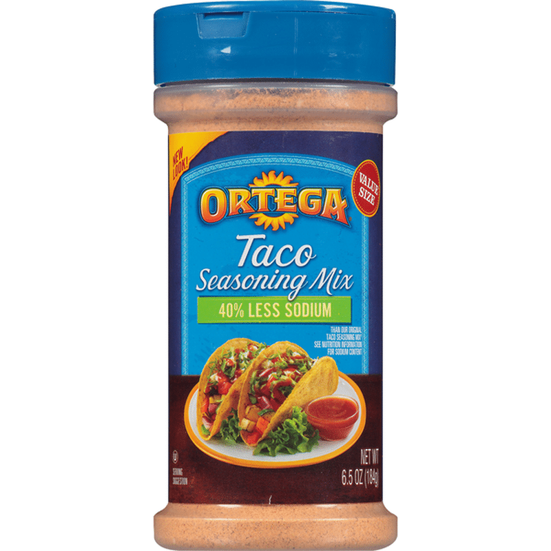 Ortega 40 Less Sodium Taco Seasoning Mix (184 g) Instacart