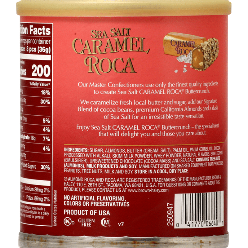 Brown & Haley Caramel Roca, Sea Salt (10 oz) Instacart