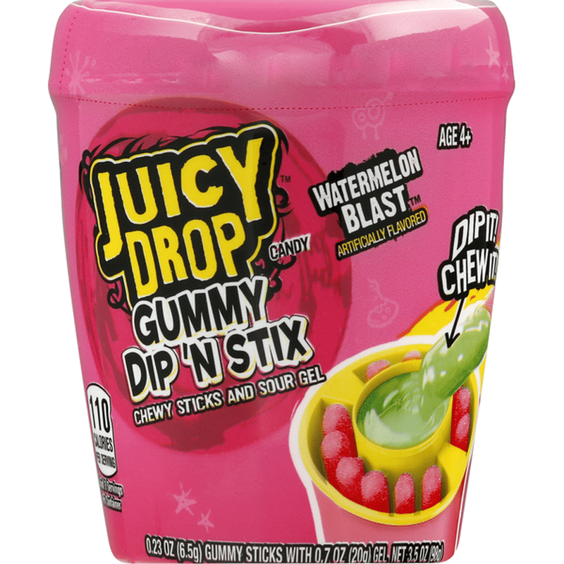 Juicy Drop Gummy Dip N Stix Watermelon Blast 35 Oz Instacart 