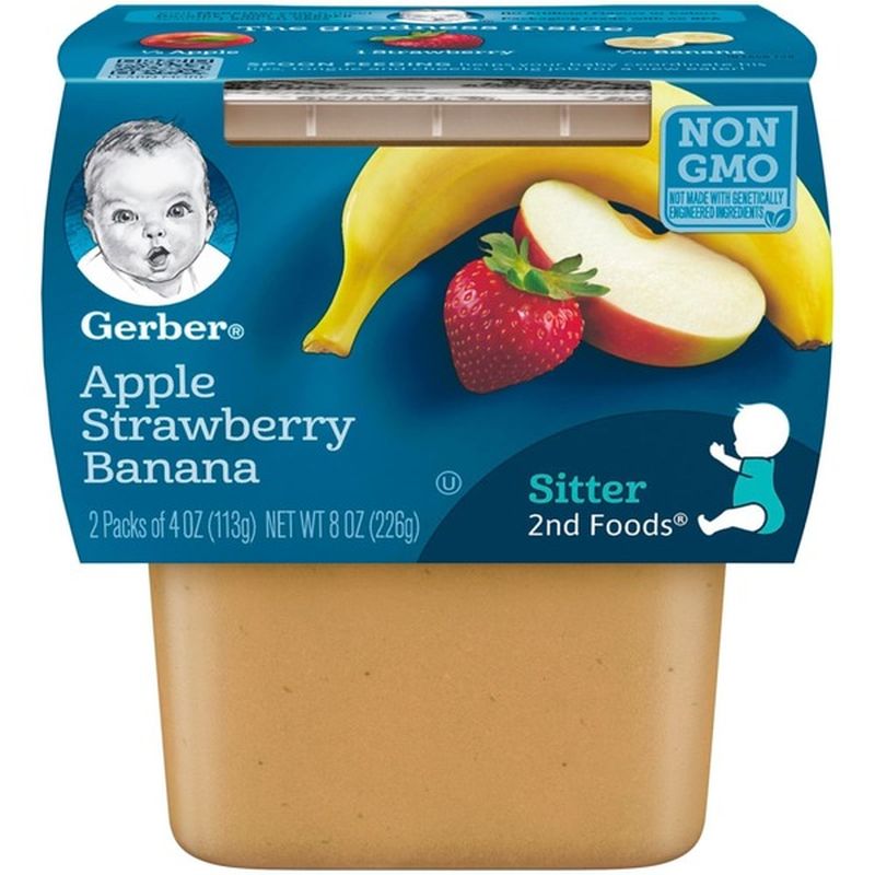 Gerber Apple Strawberry Banana Baby Food (4 oz) from Food4Less - Instacart