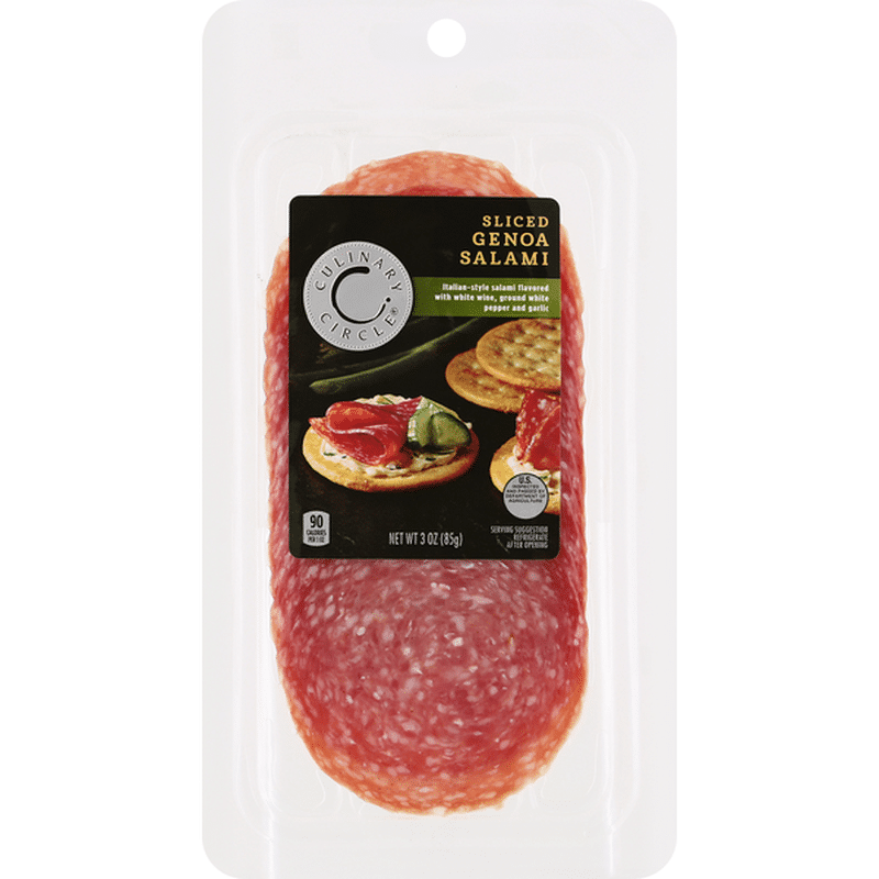 Culinary Circle Salami, Genoa, Sliced (3 oz) Instacart