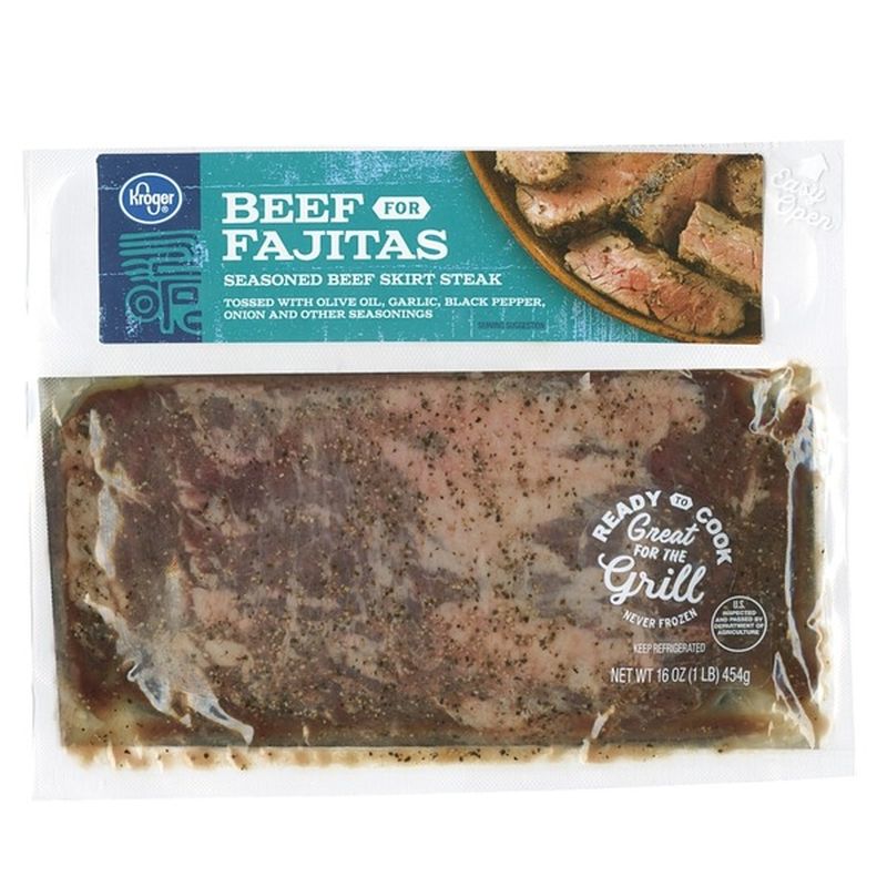 Kroger Seasoned Beef Skirt Steak for Fajitas