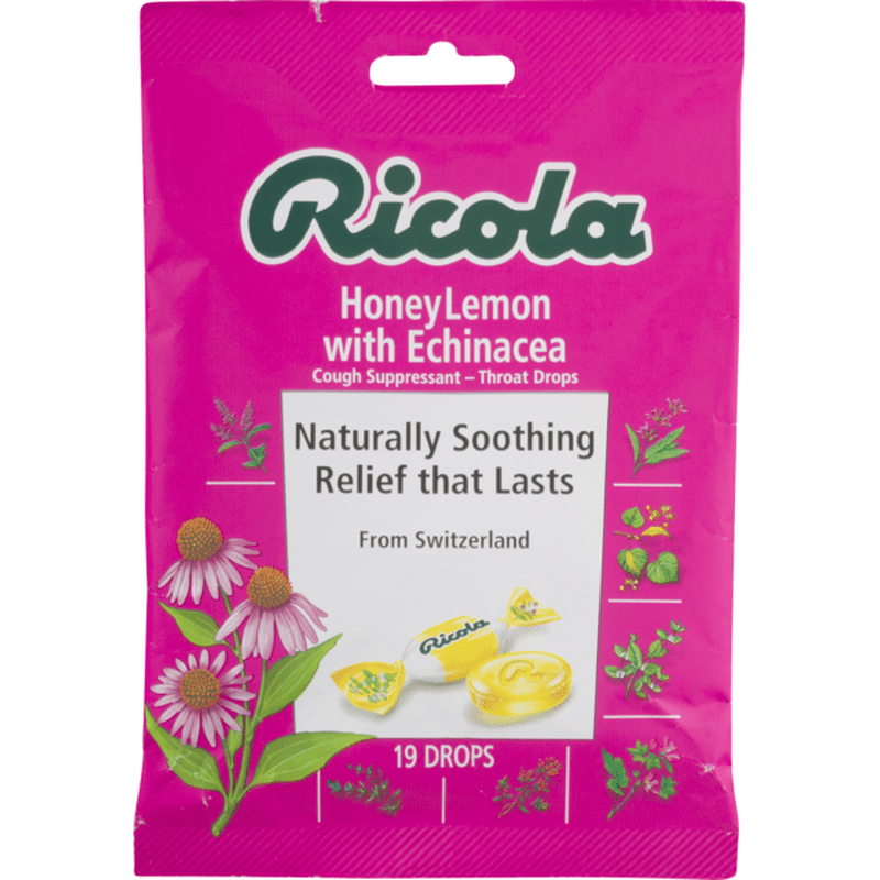 Ricola Honey Lemon with Echinacea Throat Drops (19 ct) Instacart