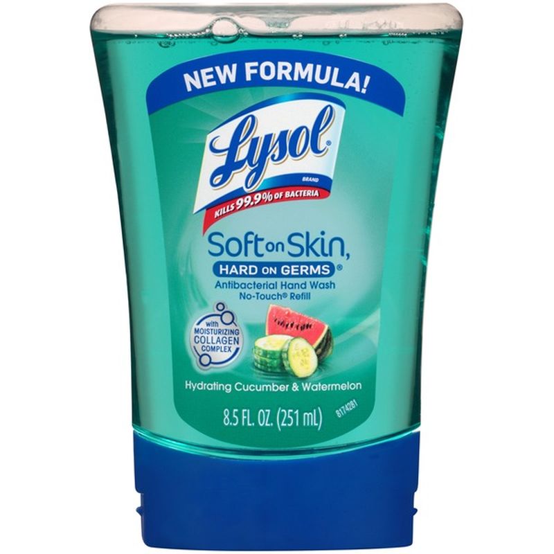 Lysol No Touch Antibacterial Soothing Cucumber Splash Scent Hand Soap   Large 6c9d0492 5161 430d Ac44 2e0df553ad2c.JPG