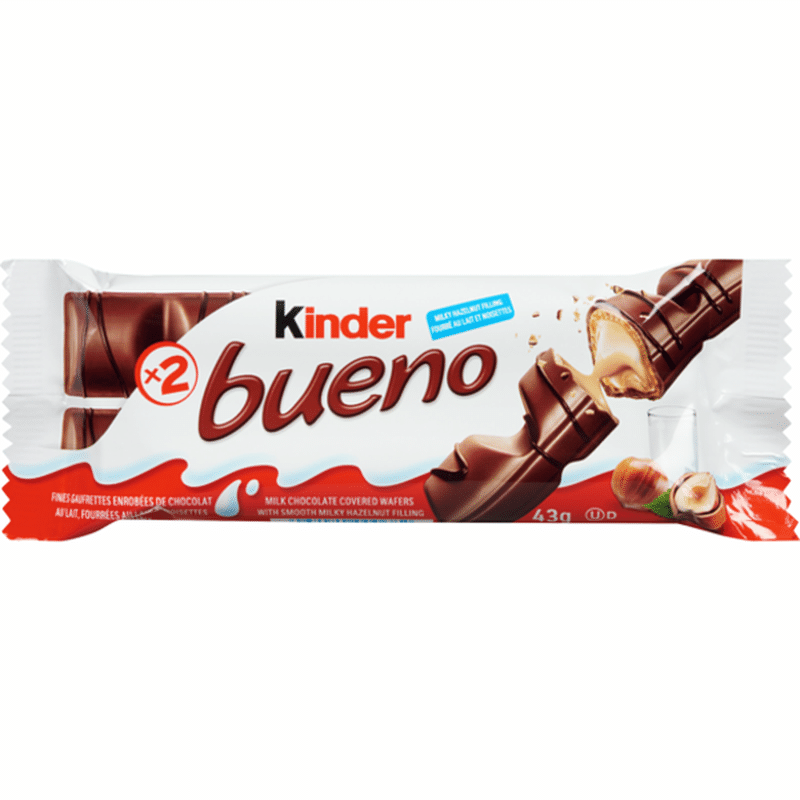 Kinder Wafers, Milk Chocolate Covered, with Hazelnut Filling (2 each ...