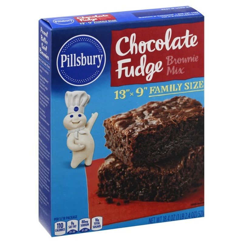 Pillsbury Brownie Mix, Chocolate Fudge, Family Size (18.4 oz) Instacart