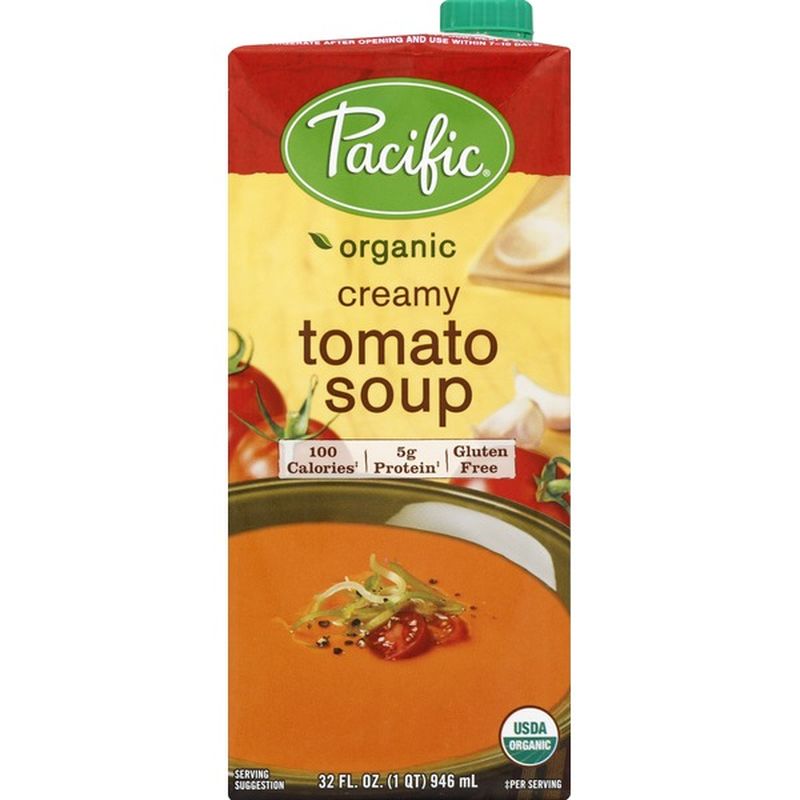 Pacific Organic Creamy Tomato Soup (32 fl oz) from HMart Instacart