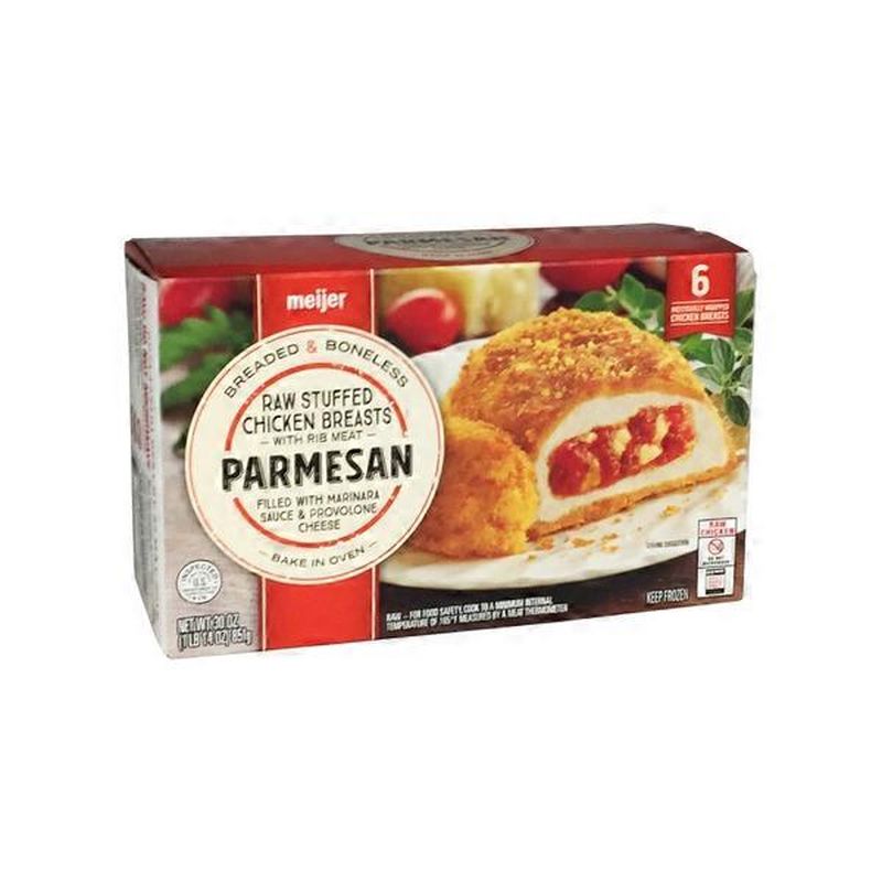 Meijer Parmesan Breaded & Boneless Raw Stuffed Chicken Breasts With Rib