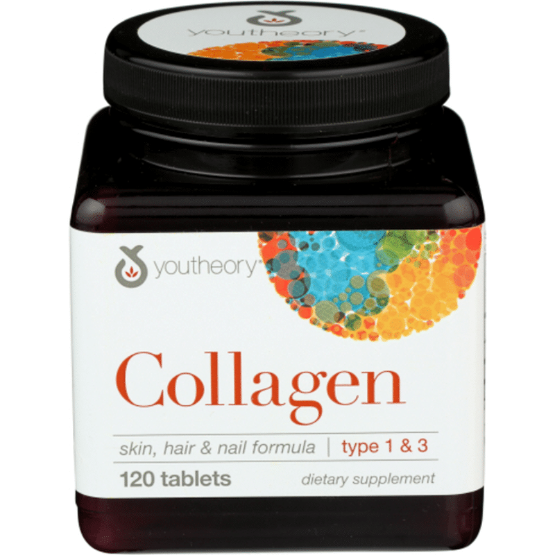 youtheory Collagen, Type 1 & 3, Tablets (120 each) Instacart