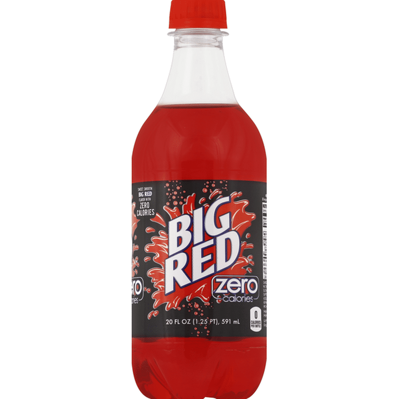 Big Red Soda, Red, Zero Calories (20 oz) Instacart