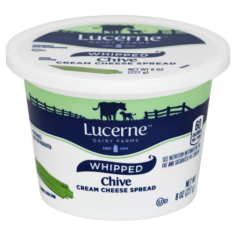 Lucerne Dairy Farms Whipped Chive Cream Cheese Spread (8 oz) Instacart