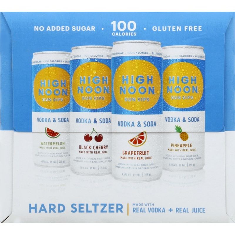 High Noon Vodka Hard Seltzer Mixed Pack (12 fl oz) Instacart