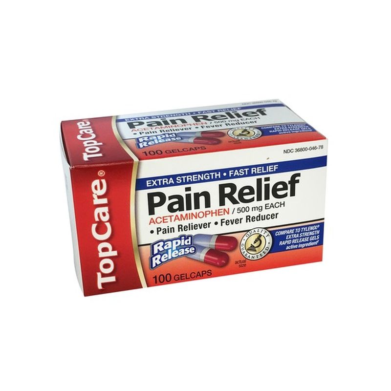Topcare Health Extra Strength Pain Relief Acetaminophen 500 Mg Pain