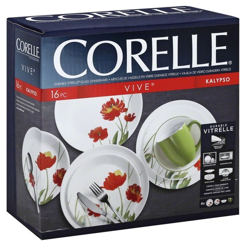 Corelle Dinnerware Green Kalypso 16 Each Instacart
