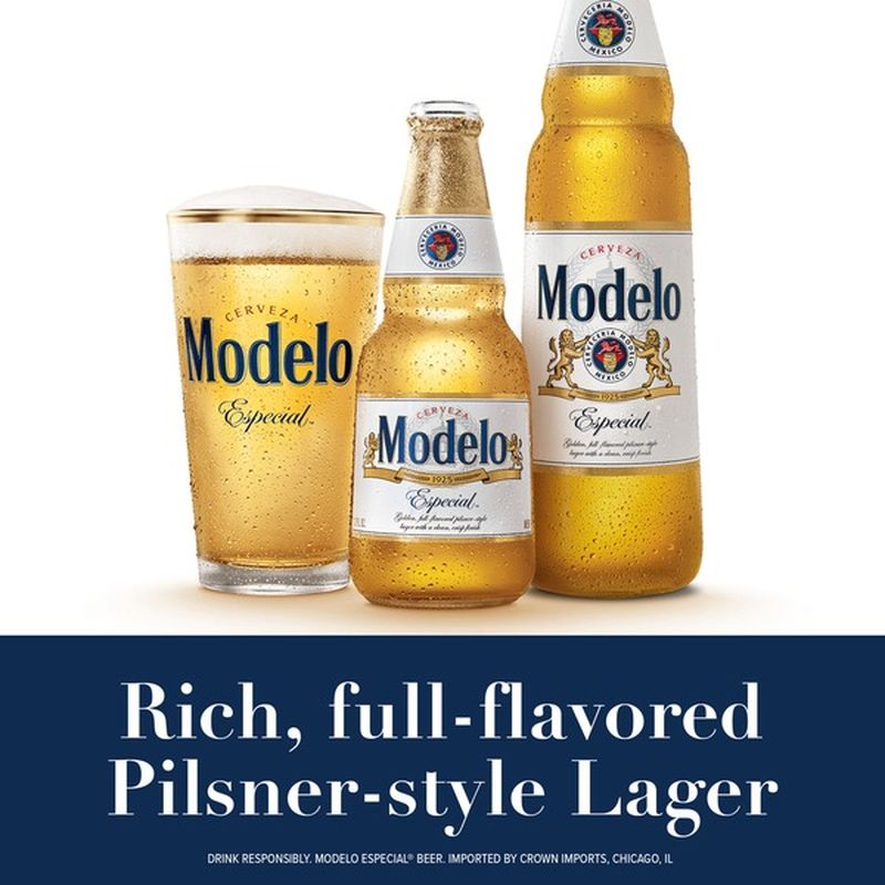 Modelo Especial Mexican Lager Beer Bottle (24 fl oz) - Instacart