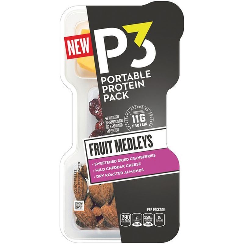 P3 Portable Protein Pack Fruit Medleys Cranberries, Mild Cheddar