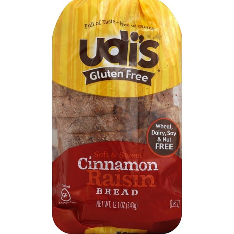 Udi's Bread, Cinnamon Raisin (12 oz) Instacart