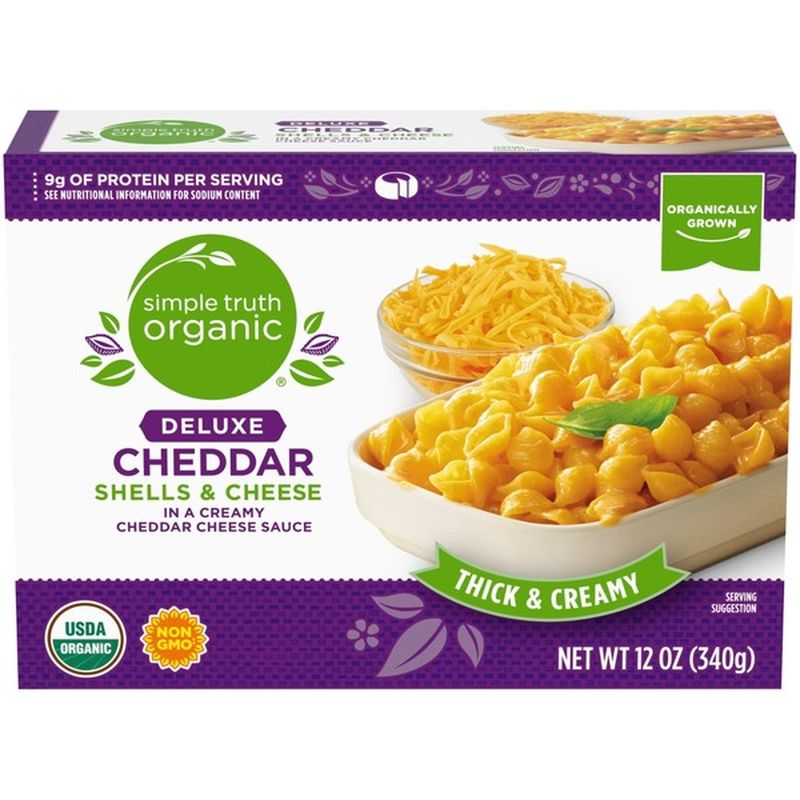 Simple Truth Organic Deluxe Cheddar Shells & Cheese In A Creamy Cheddar Cheese Sauce