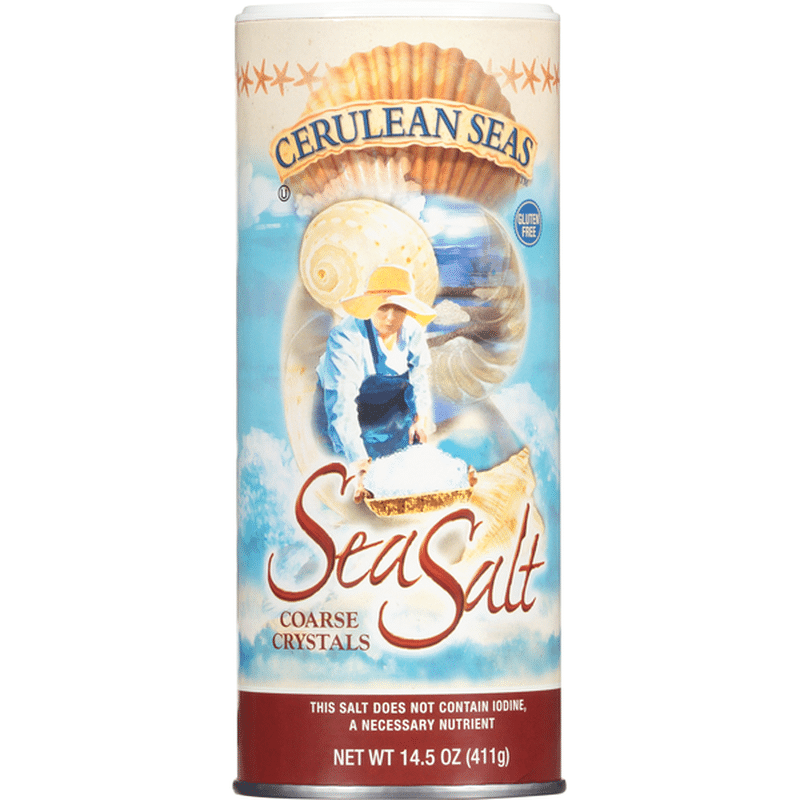 Cerulean Seas Sea Salt, Coarse Crystals (14.5 oz) Instacart