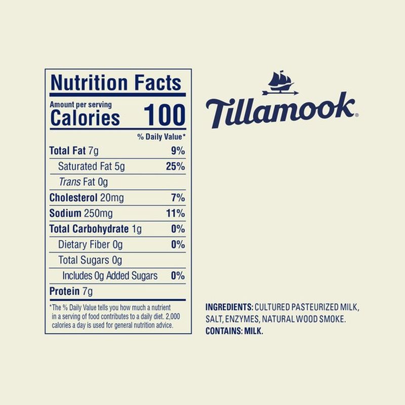 Tillamook Farmstyle Thick Cut Smoked Provolone Cheese Slices (7 oz