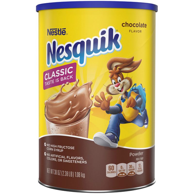 Nestle Nesquik Chocolate Powder Drink Mix (38 oz) Instacart