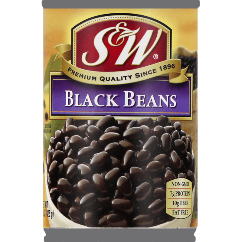 S&w Black Beans, Can (15 oz) from Raley's Instacart
