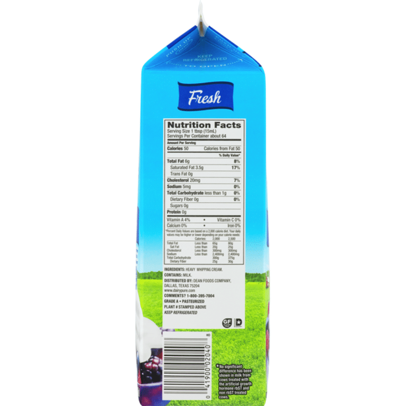 Dean s Dairy Pure Fresh Heavy Whipping Cream qt From Schnucks Instacart