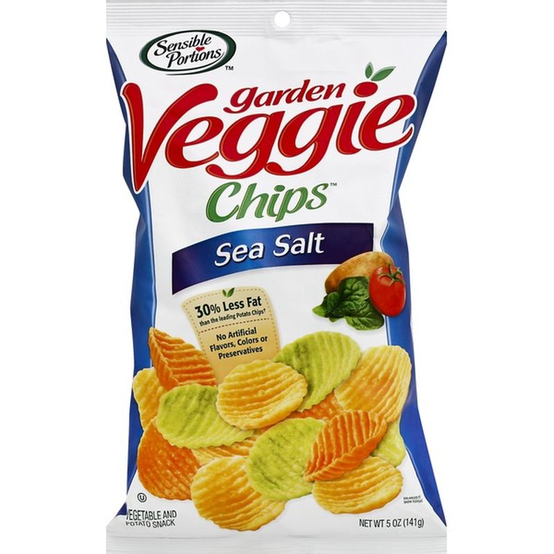 Sensible Portions Garden Veggie Wavy Chips Sea Salt Vegetable & Potato