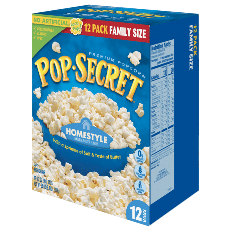 Pop Secret Premium Popcorn Homestyle 38 4 Oz Instacart