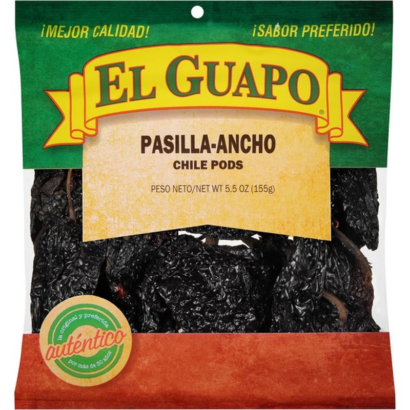 El Guapo® Whole Pasilla Ancho Chili Pods (Chile Pasilla Ancho) (5.5 oz) Instacart