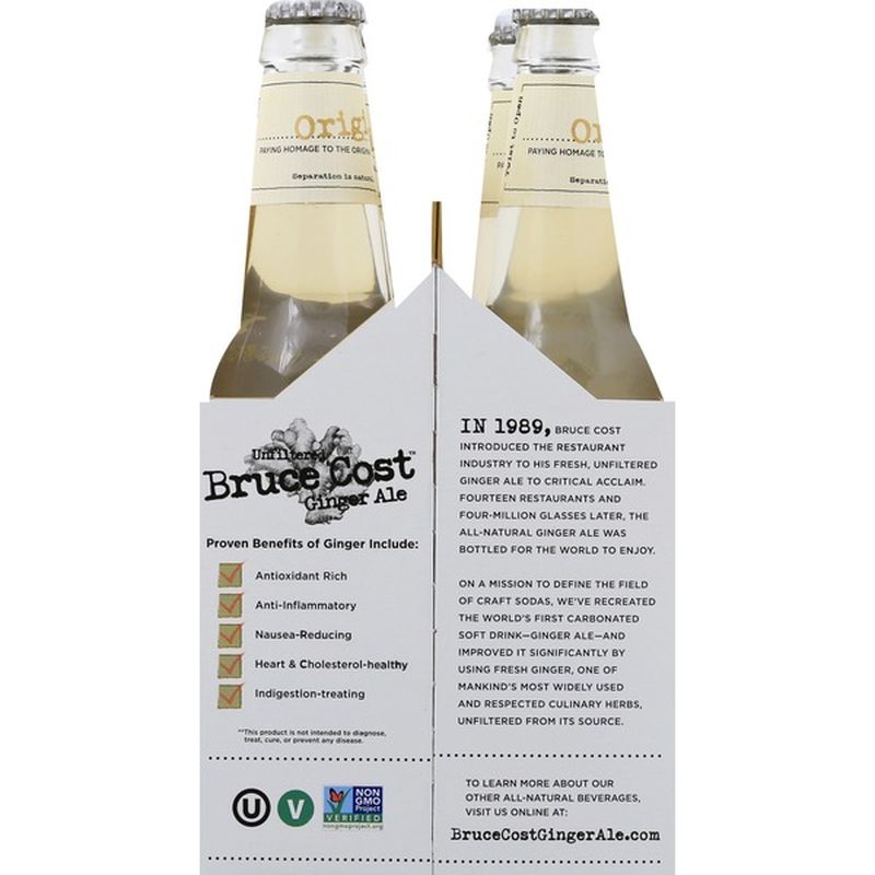 Bruce Cost Ginger Ale, Original (12 fl oz) Instacart
