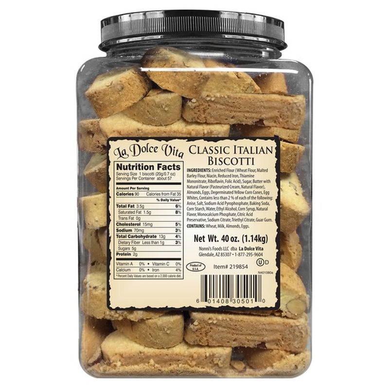 La Dolce Vita Classic Italian Biscotti (40 oz) Instacart