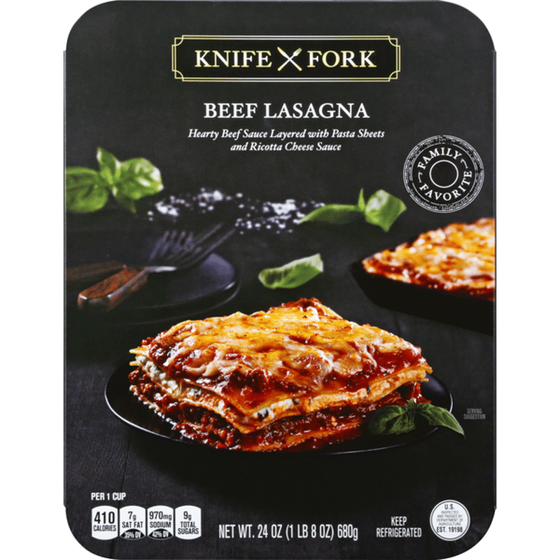 Knife Fork Beef Lasagna (24 oz) Instacart