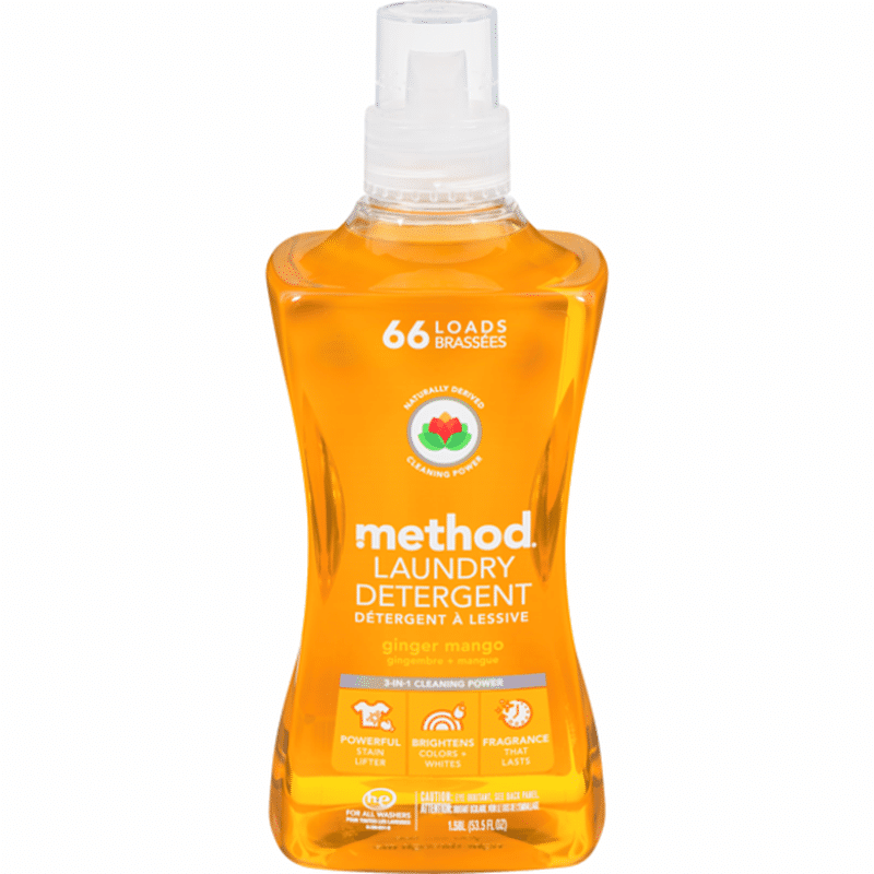Method Laundry Detergent, Ginger Mango, 66 Loads (53.5 oz) Delivery or